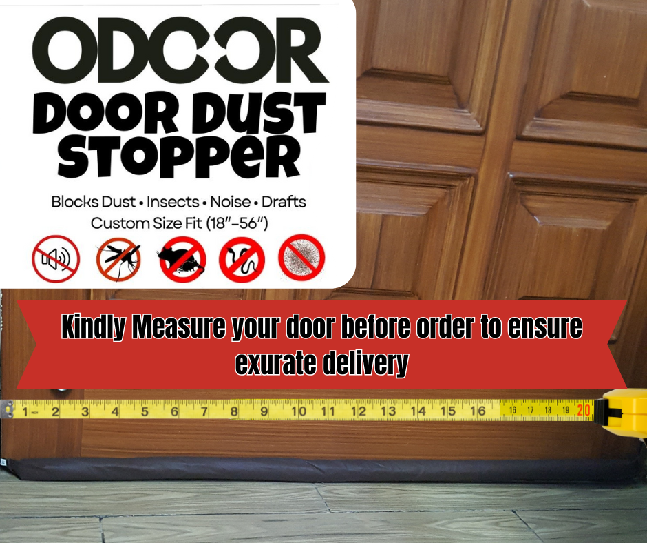 How to measure your door for MF Trader door dust stopper Pakistan, custom size 18 to 56 inch